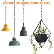 Asunby Metal Chain Hangers 10-Pack, Black – 7-Loop Retractable Closet Organizer