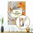 thumbnail image 3 of Designart "Mystic Spirals in Orange and Black IV" Abstract Spirals Mirror Wall Decor - Modern Orange Abstract Hallway Wall Mirror Art - 32" x 24" Inch, 3 of 5