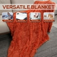 thumbnail image 4 of Cheer Collection Soft and Furry Long Shaggy Hair Throw Blanket, 4 of 5
