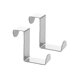 thumbnail image 1 of 2pcs Z Shaped Heavy Duty Reversible Stainless Steel Over the Door Hooks Coat Towel Hooks Rack (Silver), 1 of 3
