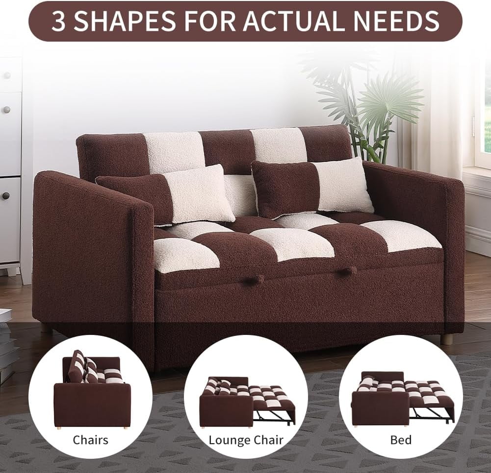 Dropship 3 Seat Sofa With Removable Back And Seat Cushions And 2 Pillows,Teddy  Fabric Couch For Living Room, Office, Apartment to Sell Online at a Lower  Price