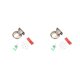 thumbnail image 1 of Kenally Tope de puerta, componente modificado, bloque anticolisión, tope de puerta de aleación de Zinc, accesorio de repuesto para muebles, color cian El color cian 2piezas Kenally CBP491388, 1 of 6