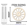 thumbnail image 2 of Unfinished Wood Wagon Wheel Shape | Rustic Farmhouse | DIY Craft Cutout 46" / 3/4", 2 of 8