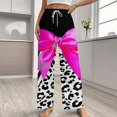 thumbnail image 2 of Leopard Print Pattern Pajama Pants Breathable with Pockets Pajamas For Lady Vintage Sleeping Pants Bedroom Homewear, 2 of 6