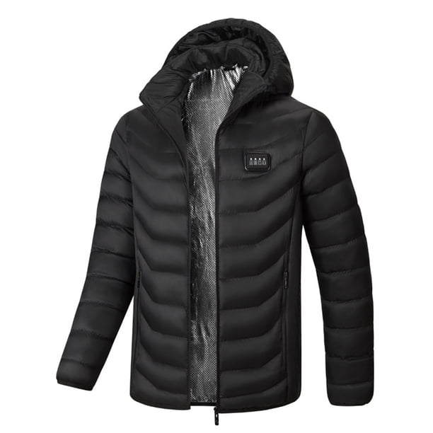 Abrigo calefactor con USB para exteriores, sudadera con capucha, flexible, eléctrico, térmico, para invierno