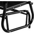 thumbnail image 5 of YODOLLA 2-Person Outdoor Glider Bench Rocker Patio Swing Loveseat for Porch - Black, 5 of 11