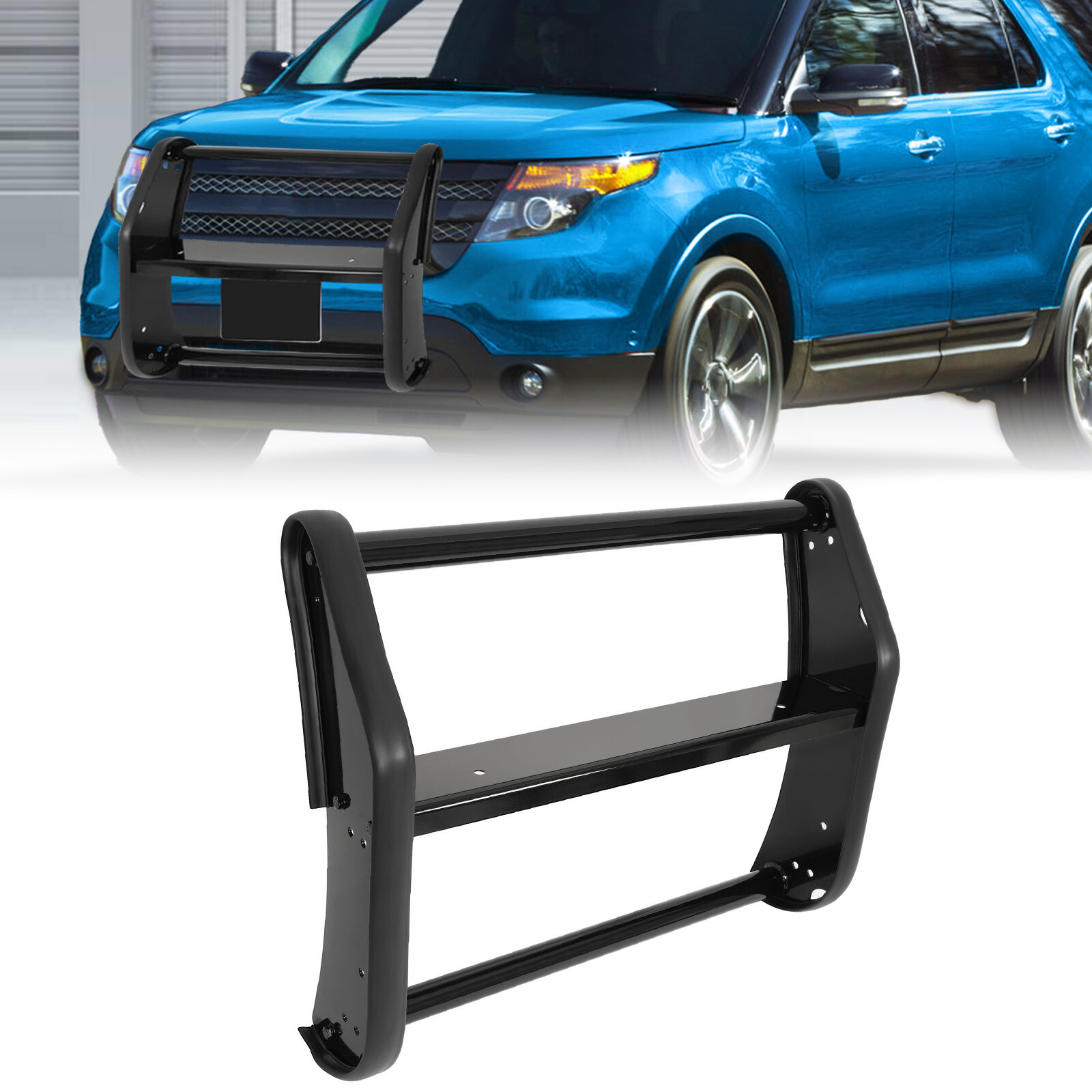 G63 Style Black Brush Guard Grille Bumper Bar For G-Wagon G500 G550 – Front Tube Kit