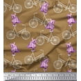 thumbnail image 1 of Soimoi Cotton Jersey Fabric Bicycle & Bat Kids Fabric Prints by Yard 58 Inch Wide, 1 of 1