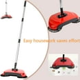 thumbnail image 4 of Hand Push Sweeper Spinning Broom, with 360-Rotation Long Handle Efficient Hand Sweeper Broom for Household Cleaning (Red), 4 of 4