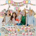 thumbnail image 3 of Pushe Cartoon Cat Party Decor Supplies Honeycomb Centerpieces Table Toppers Cake Toppers Decorations for Birthday, 3 of 5