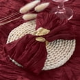 thumbnail image 5 of Juego de 50 servilletas de gasa Socomi Burgundy para decoración de mesa, 5 of 5