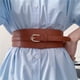 thumbnail image 1 of Cinturón elástico ancho de lujo , traje para tamaño de cintura 27.56 - 368 pulgadas elástico Marrón Colcomx Cinturón elástico ancho para mujer, 1 of 8