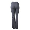 thumbnail image 2 of Sofra Women's Soft Comfy Cotton Spandex Yoga Sweat Lounge Gym Sports Athletic Pants M, Charcoal Grey, 2 of 3