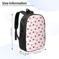 thumbnail image 3 of Goofa Red Lips 1 Pattern 17in Student Backpack - School, Travel, Work Bookbag -Laptop Backpack,Water Resistant College School Computer Bag, 3 of 6