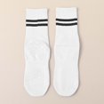 thumbnail image 2 of Yuanlong Women's Yoga Crew Socks Striped Non- All-Season Socks Soft Breathable Classic Minimalist Athletic Hosiery, 2 of 6