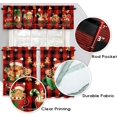 thumbnail image 7 of Christmas Kitchen Curtains Valances 3 Piece Set,Buffalo Plaid Gingerbread Hot Cocoa Rod Pocket Kitchen Curtain Over Sink Window,Farmhouse Cafe Curtains for Holiday Winter Decor 36 Inch, 7 of 7