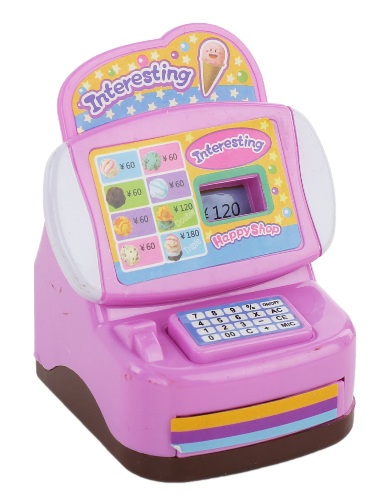 deAO Ice Cream Toy Play Store for Kids, Cash Register Toy Ice