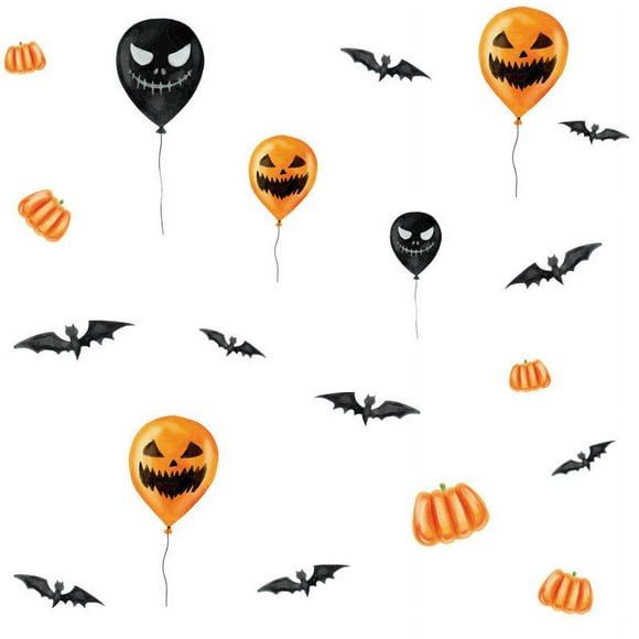 TopLLC Halloween Decor Fall Decor Halloween Decoration PVC Sticker wall Sticker Wallpaper Living Room Decoration Halloween Party Favor