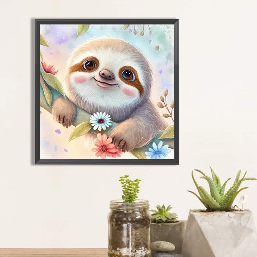 Petits Et Faciles Kits De Peinture Diamant 5d DIY Avec Cadre Pour Débutant Avec Cadre Blanc Pour Enfants