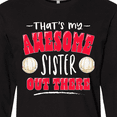 thumbnail image 4 of Inktastic That's My Awesome Sister Out There with Volleyball Long Sleeve T-Shirt, 4 of 5