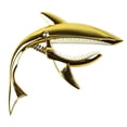 thumbnail image 1 of Guitar Capo, Long Life Span Gold Electric Guitar Capo Shark Pattern  for Replacement, 1 of 8