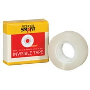 School Smart Invisible Tape, 3/4 x 1296 Inch, Clear, Pack of 12