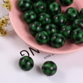 thumbnail image 4 of De Cuentas De Madera Para El Día De Acción De Gracias De Halloween, Cuentas De Madera Para Navidad De Otoño, Cuentas De Tela Escocesa De Búfalo De 16Mm, Cuentas De Madera Rústicas 100 Piezas Monstrate HA042071-05, 4 of 6