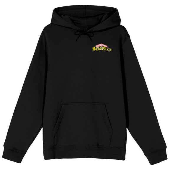 My Hero Academia Asui Tsuyu Adult Black Long Sleeve Hooded Sweatshirt
-Medium