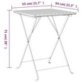 thumbnail image 4 of vidaXL Folding Bistro Table Grey 55x54x71 cm Poly Rattan, 4 of 5