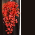 thumbnail image 2 of HUASHENG Maple Wall Hanging Rattan Christmas Artificial Plant Wedding Home Prop Decoration, 2 of 6