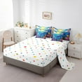 thumbnail image 3 of Erosebridal Cartoon Whale Bedding Sets Twin Size,Ocean Animal Comforter Sets with Sheets,Microfiber Reversible Bed in a Bag Twin size,Marine Decor,7pcs, 3 of 6