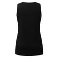 thumbnail image 7 of Tank Tops for Women Summer Loose Tunic Tops Side Split Blouses Active Relax Fit Crew Neck Sleeveless Lounge T-Shirts, 7 of 7