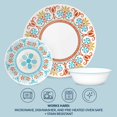 thumbnail image 4 of Corelle Terracotta Dreams Dinnerware Set for 6, 18 Pieces | Dinner Plates, Appetizer Plates, and 18 Oz Bowls | Dishwasher, Microwave, and Freezer Safe | Proudly Made in the USA, 4 of 19