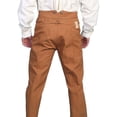 thumbnail image 2 of Scully Leather Brown Canvas Saddle Seat Mens Pant, 2 of 2