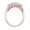 thumbnail image 2 of 1/2 Carat 5-Stone Diamond Wedding Band Ring in 10K Rose Gold (Ring Size 7.25), 2 of 5