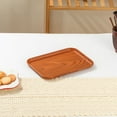 thumbnail image 5 of Seyotauo Imitation Wood Serving Tray, Small Trays for Storage, Rectangle Wooden Plates for Serving Food, Tea and Coffee, Decorative Vanity Tray for Bathroom, Tray for Kitchen Counter, 5 of 6