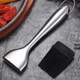 thumbnail image 4 of High Temperature Barbecue Brush for Cooking Utensils and Kitchen Tools – Stainless Steel and Silicone Brush for Grilling Baking Oil Seasoning and Barbecue, 4 of 7