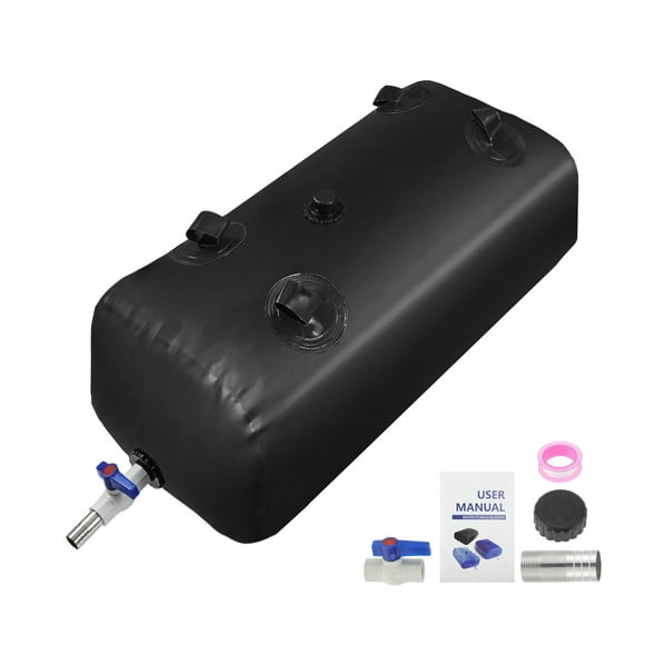 Depósito de Agua Bladder de 110L/29Gal Contenedor de Almacenamiento Plegable Tanque de Agua Portátil de Emergencia