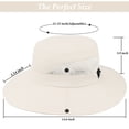thumbnail image 3 of Sombrero de playa Sun Hat UTOWO de verano con protección UV para mujer, 3 of 9