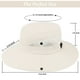 thumbnail image 3 of Sombrero de playa Sun Hat UTOWO de verano con protección UV para mujer, 3 of 9