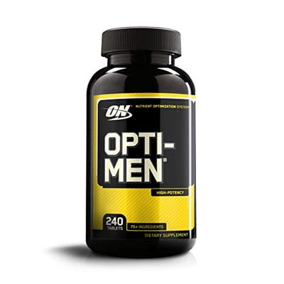Optimum Nutrition Opti-Men, Vitamin C, Zinc and Vitamin D, E, B12 for Immune Support Mens Daily Multivitamin Supplement, 240 Count