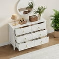 thumbnail image 5 of Danolapsi 47.2 Inch Fluted Dresser,6-Drawer Wood Dresser for Bedroom, Modern Chest of Drawers, Storage Organizer Cabinet for Living Room, Hallway, Entryway, 5 of 7