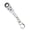 Matte silver, variant on Flexible 10mm Ratchet Wrench Metal Keychain with 180 Degree Flexible