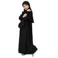 thumbnail image 2 of EnJoCho Robe Abaya pour Filles à Col Ras du Cou, Maxi, Kaftan de Prière pour le Ramadan et la Mosquée, Robe Confortable et Modeste pour Tous les Jours, Fête des Fêtes, Robe pour Enfants, 2 of 4