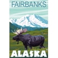 thumbnail image 4 of Moose Scene, Fairbanks, Alaska (1000 Piece Puzzle, Size 19x27, Challenging Jigsaw Puzzle for Adults and Family, Made in USA), 4 of 4