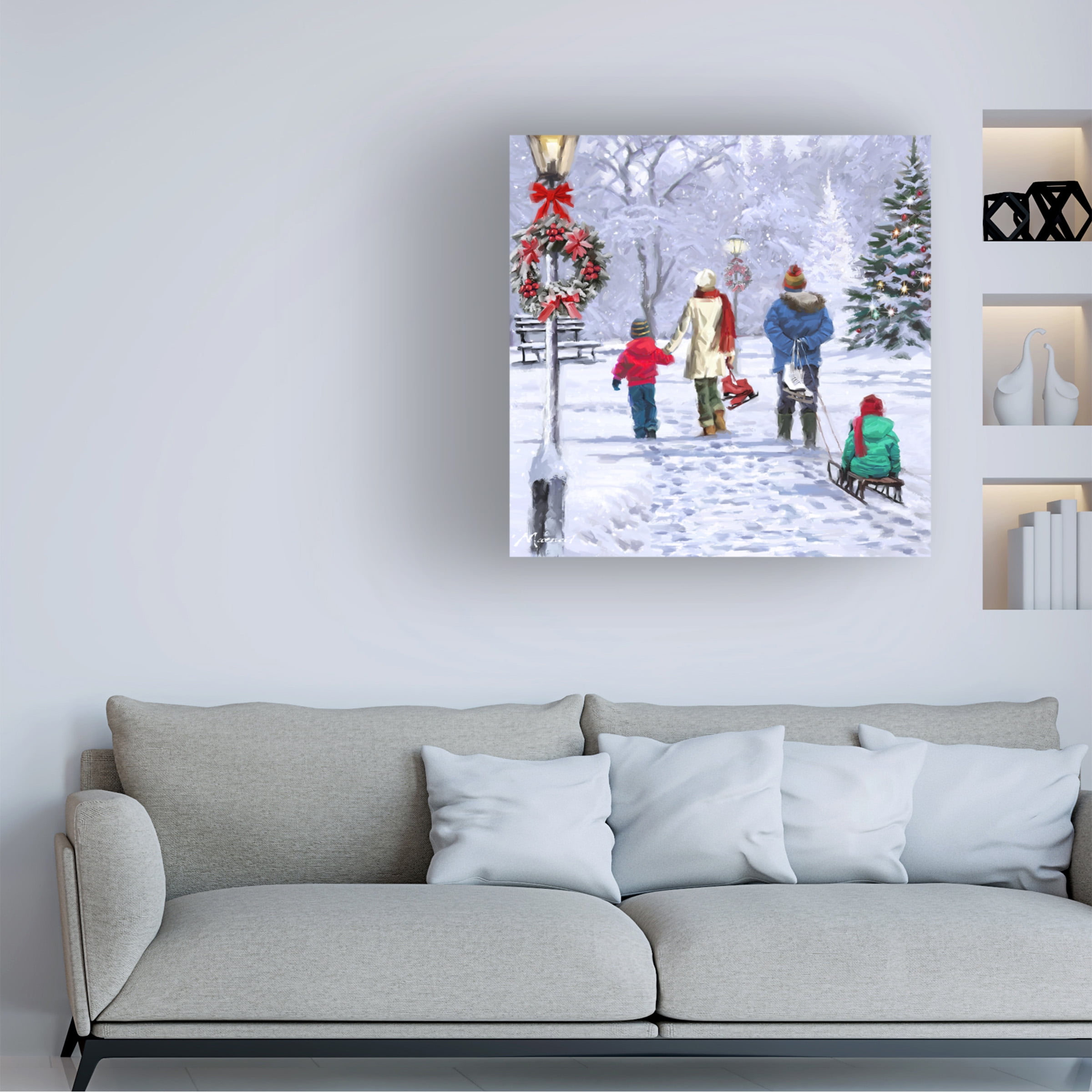 The Macneil Studio 'Skaters Returning' Canvas Art