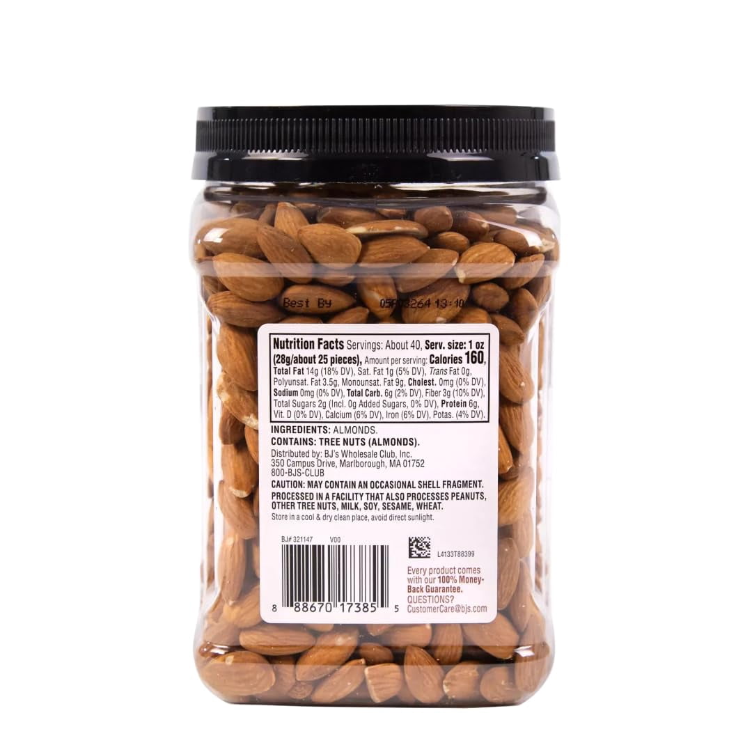 Whole Almonds, 40 oz (40 OZ (1 Pack)
