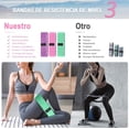 thumbnail image 4 of Bandas de Resistencia Biinse Pack de 3 para Ejercicios en Casa y gimnasio Ligas Elásticas de Látex Natural, 4 of 7