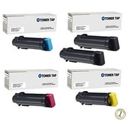 Toner Tap 5 Pack Compatible Toner For Used in Dell Color Smart Multifunction Printer S2825CDN HIGH YIELD Toner Set