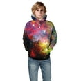 thumbnail image 3 of Youth Teen Boys Girls Digital Galaxy Printing Hoodie Sweatshirt Pullover Outfits, 3 of 7